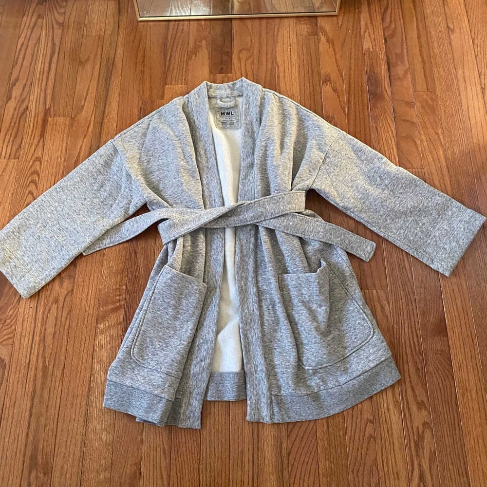 Madewell oversized sweatshirt jacket